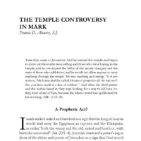 The Temple Controversy in Mark