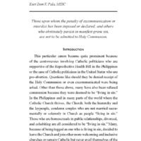 Canon 915: The Spirit and Letter of the Law