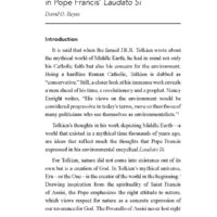 Creatio Continua in Missio Dei: Ecological Spirituality and Pedagogy in Pope Francis’ Laudato Si’