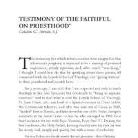 Testimony of the Faithful on Priesthood