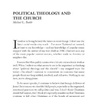 Political Theology and the Church