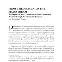 From the Margin to the Mainstream: Reintegration into Community Life of Prostituted Women through Non-formal Education