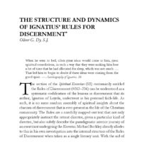 The Structure and Dynamics of Ignatius’ Rules for Discernment