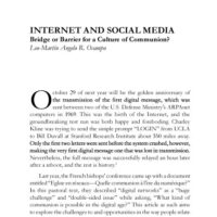 Internet and Social Media: Bridge or Barrier for a Culture of Communion?