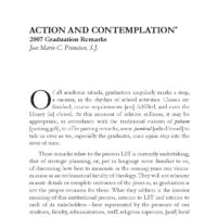 Action and Contemplation