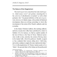 Amoris Laetitia: Its Teachings and Magisterial Authority