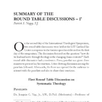 Summary of the Round Table Discussions - 1