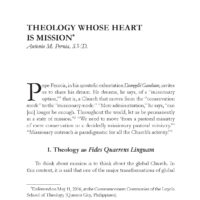 Theology Whose Heart is Mission