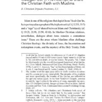 Resonating with the Word: Exploring the Thought of Daniel Madigan S.J. in his Attempt to Share the Christian Faith with Muslims