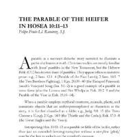 The Parable of the Heifer in Hosea 10:11–13