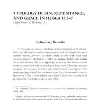 Typology of Sin, Repentance, and Grace in Hosea 12:3–7