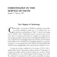 Christology in the Service of Faith