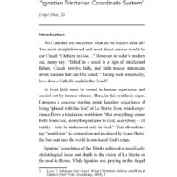 Being “Placed with the Son”: Locating the Catholic Faith/Creed in the “Ignatian Trinitarian Coordinate System”