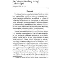 Pagbibiyaya Ayon sa Pagdedevocion at Pagsisiyam Sa Cabanal-Banalang Ina ng Caliuanagan