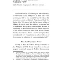 Filipino Popular Devotions: Legacy of Five Centuries of Catholic Faith
