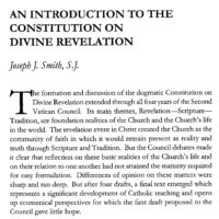 An Introduction to the Constitution on Divine Revelation