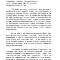 [BOOK REVIEW] Becoming Local Church: Historical, Theological and Missiological Essays By James H. Kroeger, M.M.