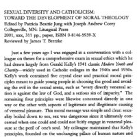[BOOK REVIEW] Sexual Diversity and Catholicism: Toward the Development of Moral Theology (edited by Patricia Beattie Jung with Joseph Andrew Corey)
