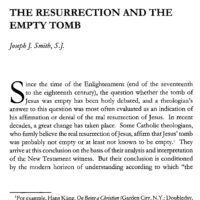 The Resurrection and the Empty Tomb