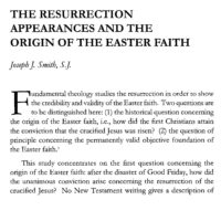 The Resurrection Appearances and the Origin of the Easter Faith