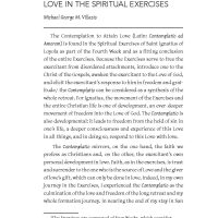 “Grant Me Only to Love You”: The Contemplation to Attain Love in the Spiritual Exercises