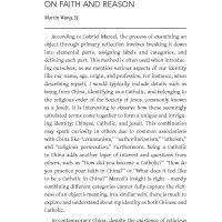 Fathoming Faith: A Philosophical Synthesis on Faith and Reason