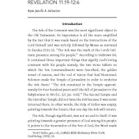 Mary: The New Ark of the Covenant in Revelation 11:19–12:6
