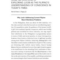 Growing Into Kusang-Loob and Ka-Kristong Loob: Some Implications of Exploring Loob As The Filipino’s Understanding of Conscience in Today’s Times