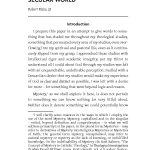 Mystery as a Renewed Pathway to Relate with God in a Secular World